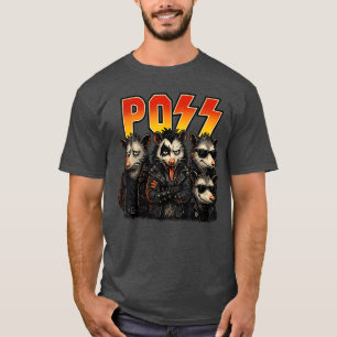Camiseta Possum Gambá Design Divertido para Amantes de Músi