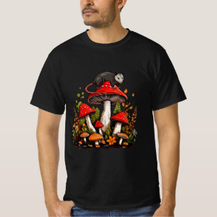 Camiseta Possum Mushroom Cottagecore Aestético Ogambm Whis