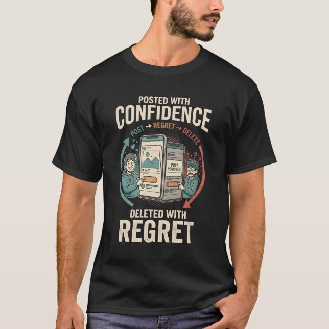 Camiseta Postada Com Confiança – Camisa Social Div (Frente)