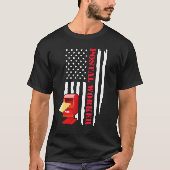 Camiseta Postal Worker Art Men Women Postman Post Office Me (Frente)