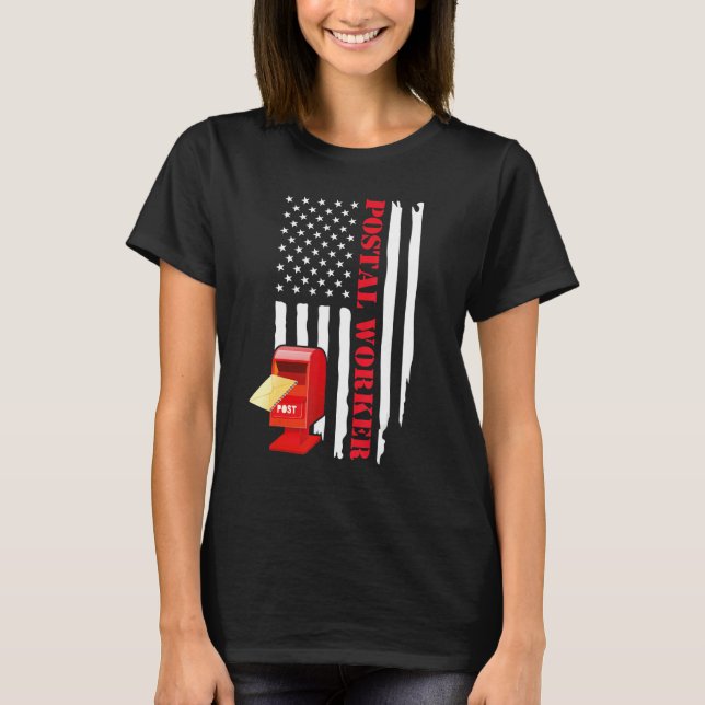 Camiseta Postal Worker Art Men Women Postman Post Office Me (Frente)