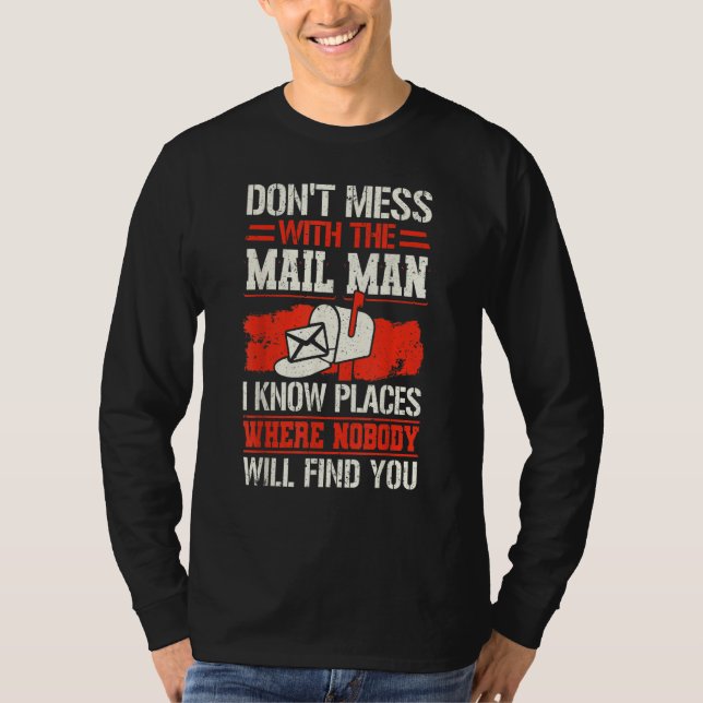 Camiseta Postal Worker Delivery Service Post Office Mailbox (Frente)