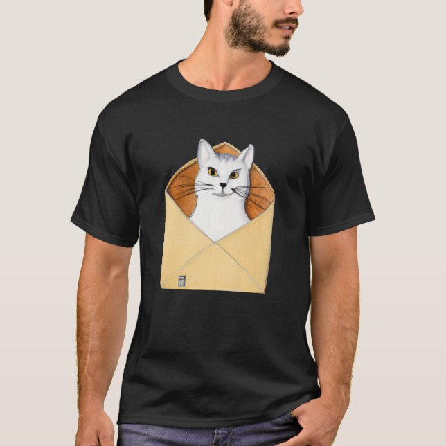 Camiseta Postal worker kitten mailman cat (Frente)
