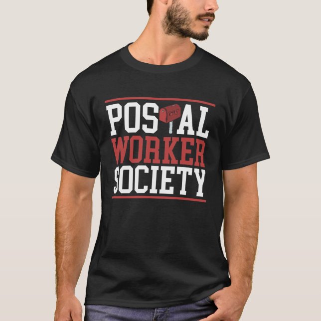 Camiseta Postal Worker Society Mail Lady Delivery Mail Esco (Frente)