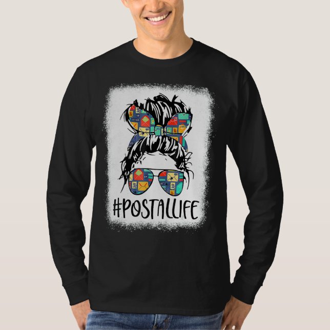 Camiseta Postallife Mail Carrier Postal Worker Branqueado M (Frente)