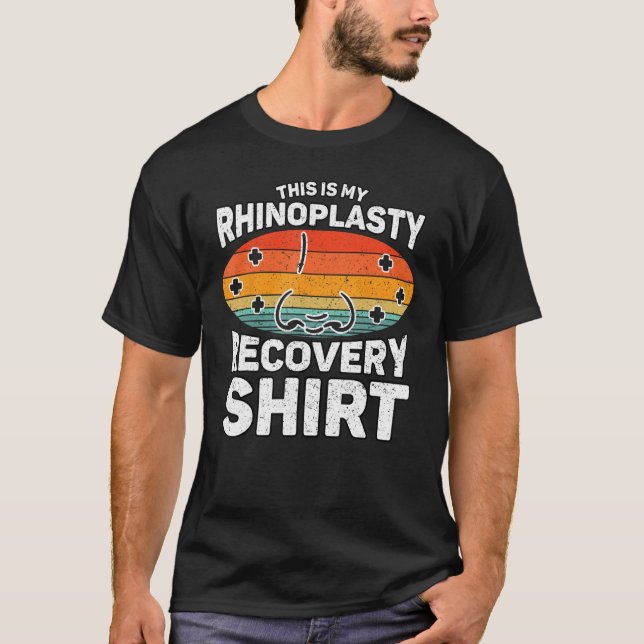 Camiseta Postar Cirurgia Rinoplasosa Após Cirurgia Nose Rin (Frente)