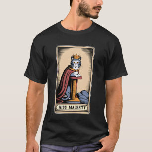 Camiseta Poste de arranhar gato místico Carta de Tarot de S