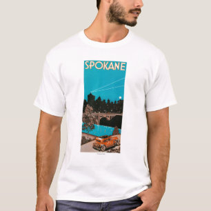 Camiseta Poster #1Spokane da propaganda de Spokane, WA