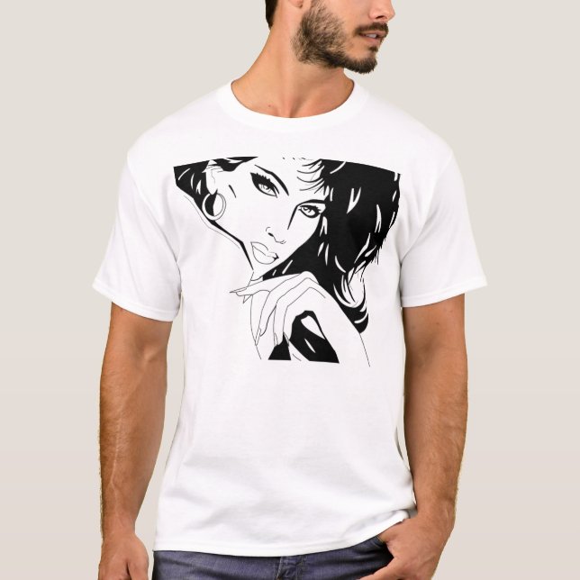 Camiseta Poster A do salão de beleza (Frente)