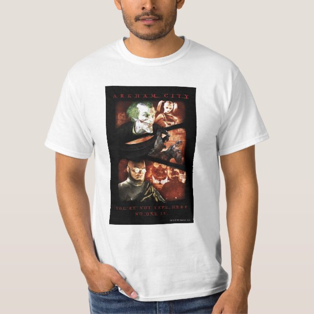 Camiseta POSTER AC - Você não está seguro aqui 2 (Frente)