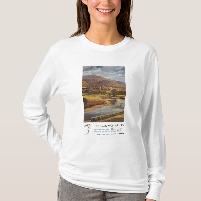Camiseta Poster britânico das estradas de ferro da cena do (Frente)