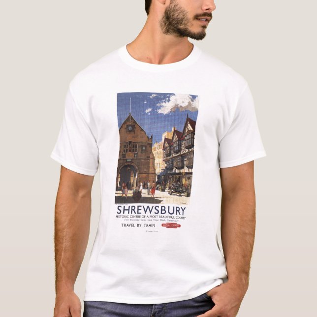Camiseta Poster britânico das estradas de ferro da opinião (Frente)