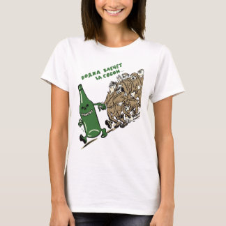Camiseta Poster comunista de Rússia do Anti-Álcool