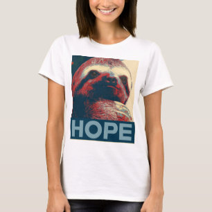 Camiseta Poster da esperança da preguiça