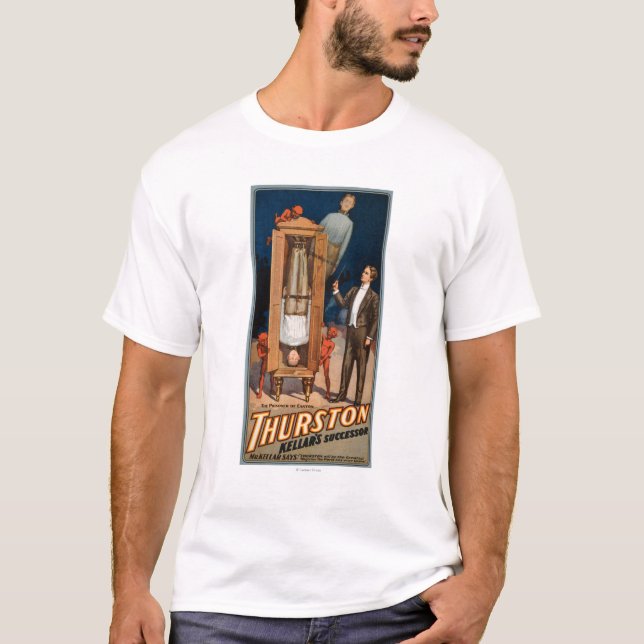 Camiseta Poster da mágica do sucessor de Thurston Kellar (Frente)