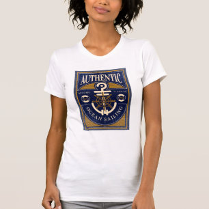 Camiseta Poster da navigação do vintage