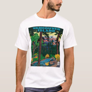 Camiseta Poster da propaganda da ilha de Vancôver