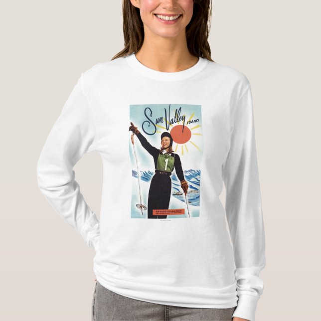 Camiseta Poster da propaganda de Gretchen Fraser (Frente)