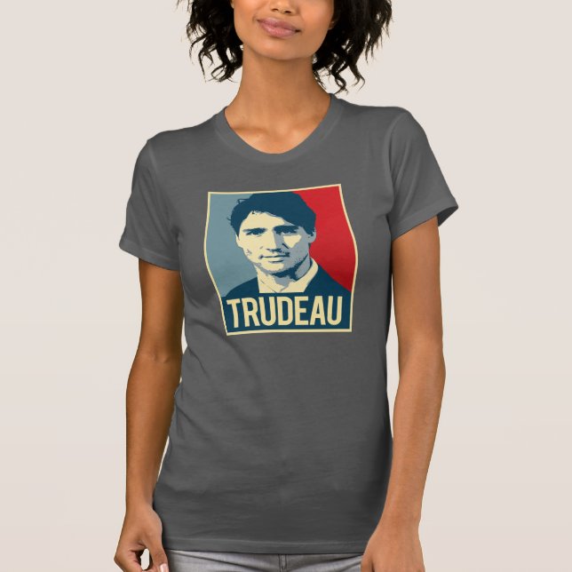 Camiseta Poster da propaganda de Trudeau - .png (Frente)