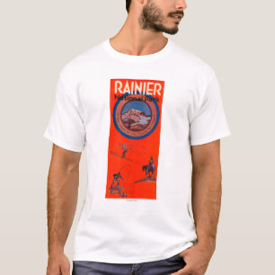 Camiseta Poster da propaganda do Monte Rainier