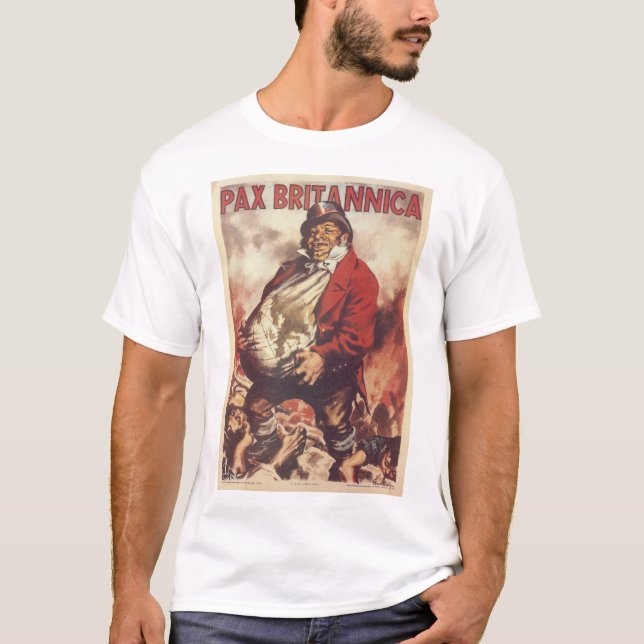 Camiseta Poster da propaganda do Pax Britannica (Frente)