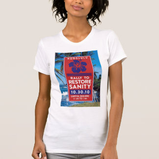 Camiseta Poster da sanidade com praia