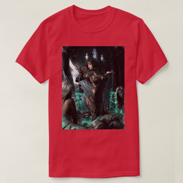 Camiseta Poster das Bruxas Verdes (Frente do Design)