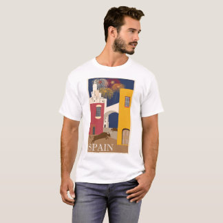 Camiseta Poster das viagens vintage da espanha
