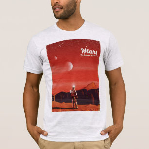 Camiseta Poster das viagens vintage da ficção científica