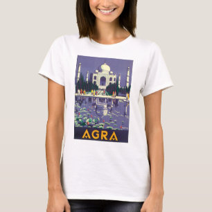Camiseta Poster das viagens vintage de Agra