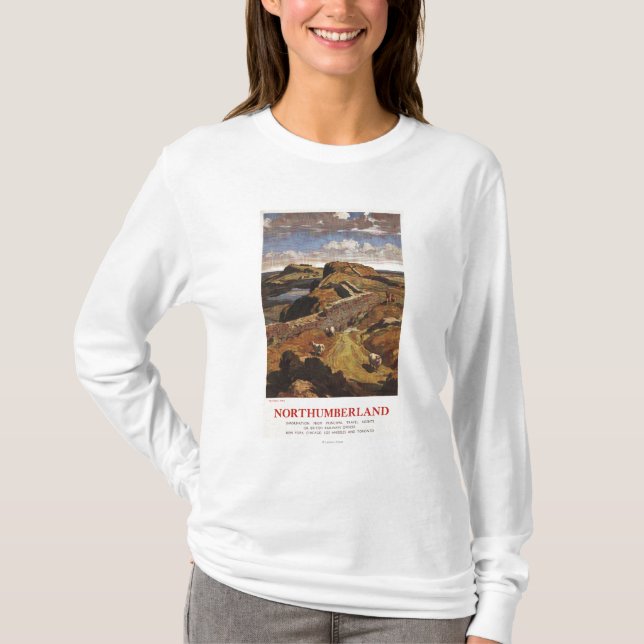 Camiseta Poster de British Rail da parede e dos carneiros (Frente)