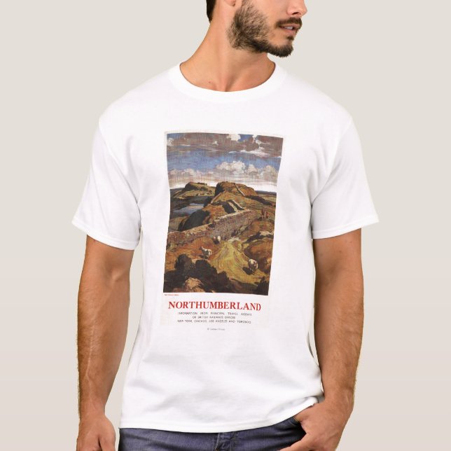 Camiseta Poster de British Rail da parede e dos carneiros (Frente)