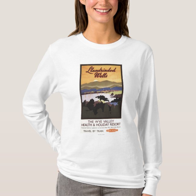 Camiseta Poster de British Rail do recurso do vale do Wye (Frente)