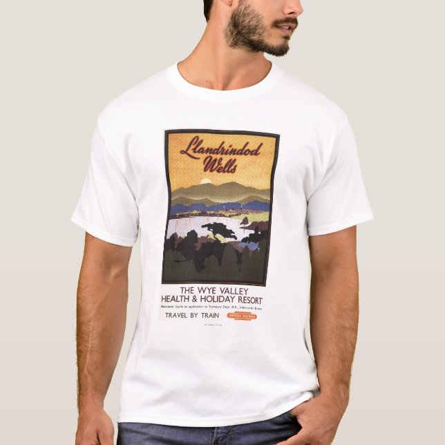 Camiseta Poster de British Rail do recurso do vale do Wye (Frente)