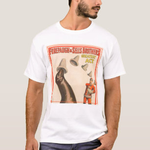 Camiseta Poster de Circo Mostrando Um Chapéu De Captura De