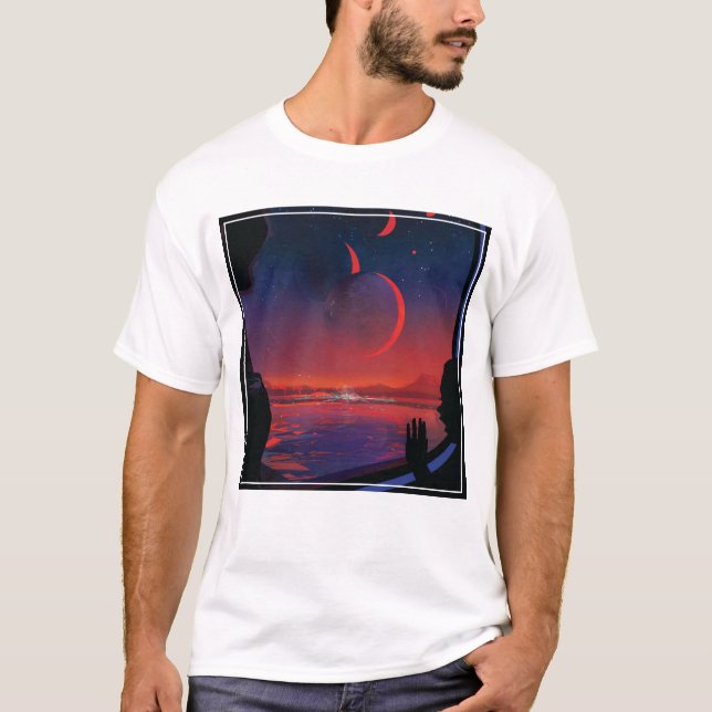 Camiseta Poster de Espaço Retroativo - Os Visualizadores Ob (Frente)
