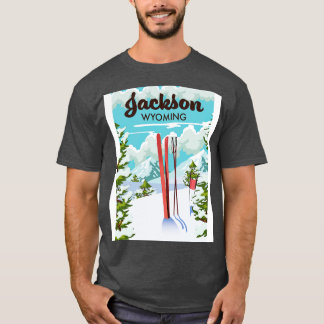 Camiseta Poster de esqui Jackson Wyoming