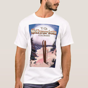 Camiseta Poster de esqui Silverton Colorado