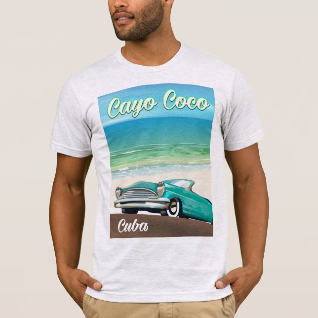 Camiseta Poster de férias de Cayo Coco (Frente)