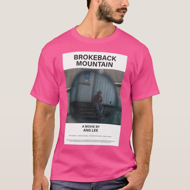 Camiseta Poster de Filme Brokeback Mountain Mínimo (Frente)