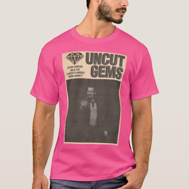 Camiseta Poster De Gems Não Cortado (Bw) (Frente)