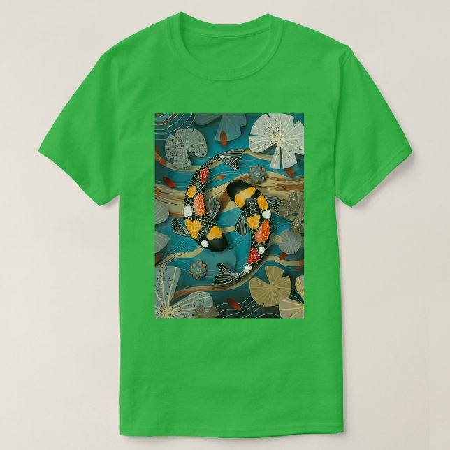 Camiseta Poster de Koi Waterjarden (Frente do Design)