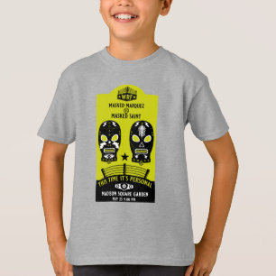 Camiseta Poster de Luta de de Vintagem Retroativa