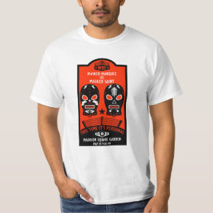 Camiseta Poster de Luta de de Vintagem Retroativa