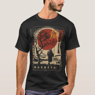 Camiseta Poster de Macbeth Shakespeare - Ukiyo-e japonês