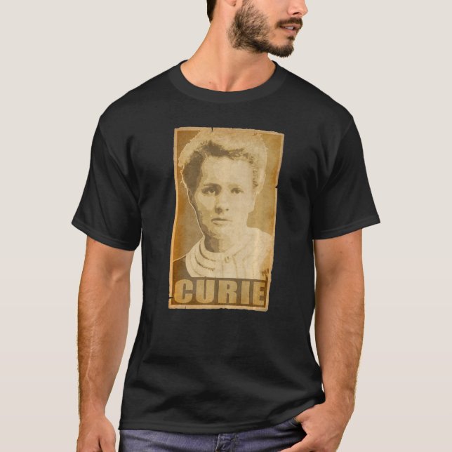 Camiseta Poster de Propaganda Marie Curie Torn (Frente)