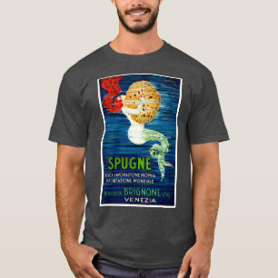 Camiseta poster de Publicidade para Sereias Italiano 1920