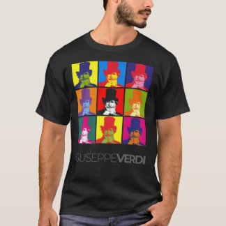 Camiseta Poster de retrato pop de Giuseppe Verdi