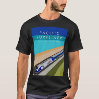 Camiseta Poster de Surfliner do Pacífico