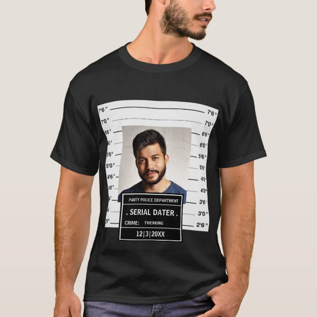 Camiseta Poster de tiro de lama personalizado engraçado (Frente)